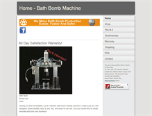 Tablet Screenshot of bathbombmachine.com